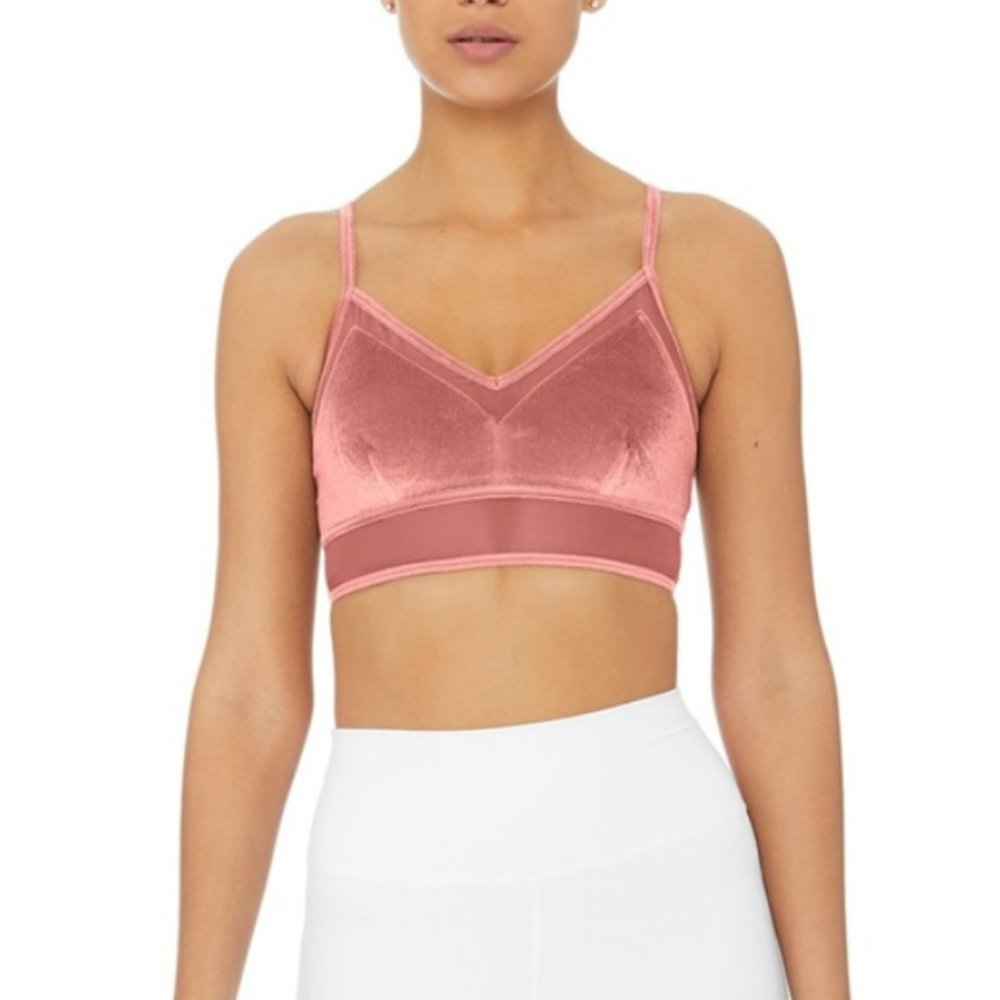 ALO Yoga Luxe Bra - Rosewood Small